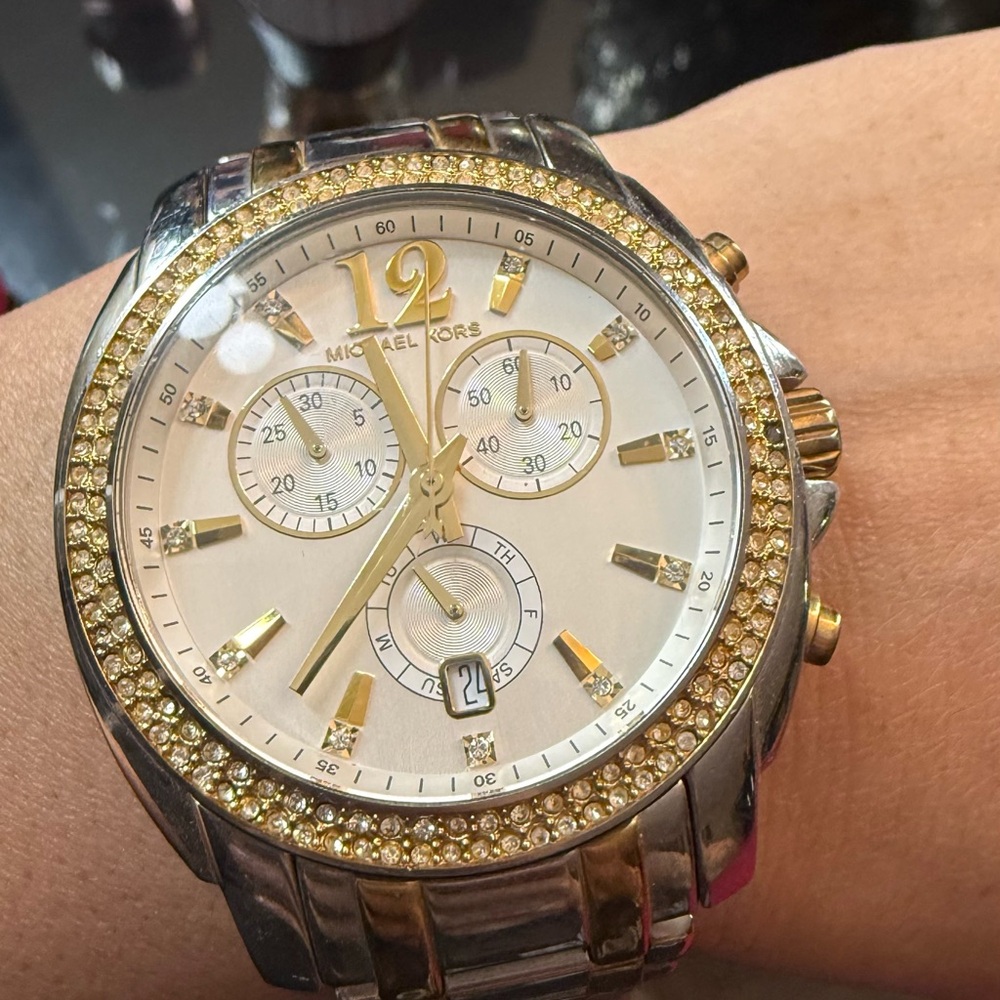Michael Kors Two-Tone Gold and Silver Women's Watch